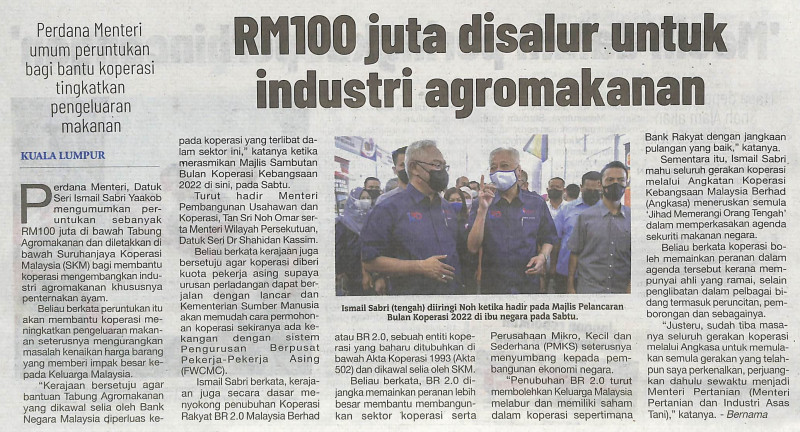 rm100-juta-disalur-untuk-industri-agromakanan-sinar-harian-online-3-julai-2022-ms-28-1